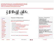 Tablet Screenshot of jungmedizinerforum.org